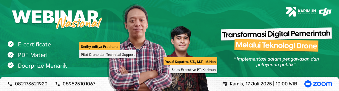 Webinar Nasional Transformasi Digital Pemerintah Melalui Teknologi Drone