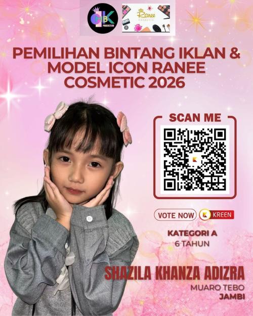 Shazila Khanza Adizra - Pemilihan Model Icon Ranee Cosmetic 2026 ...